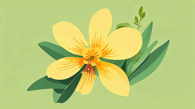 迎春花春季插画 33