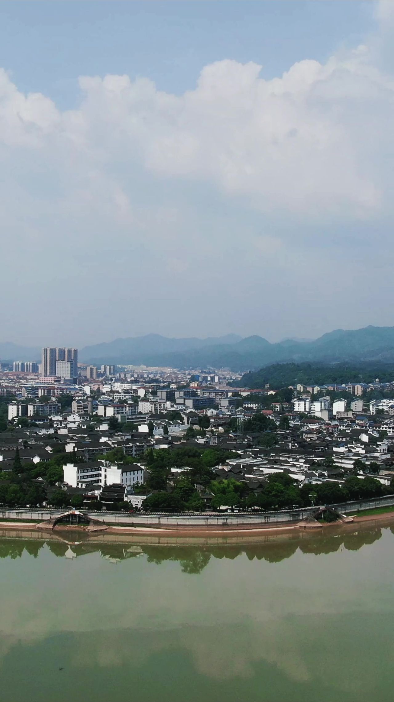 湖南黔阳古城4A景区竖屏航拍