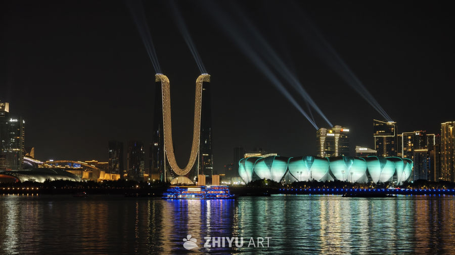 杭州钱塘江夜景