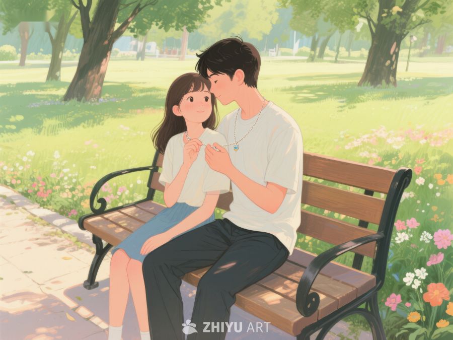 公园长椅上的温馨时刻 193