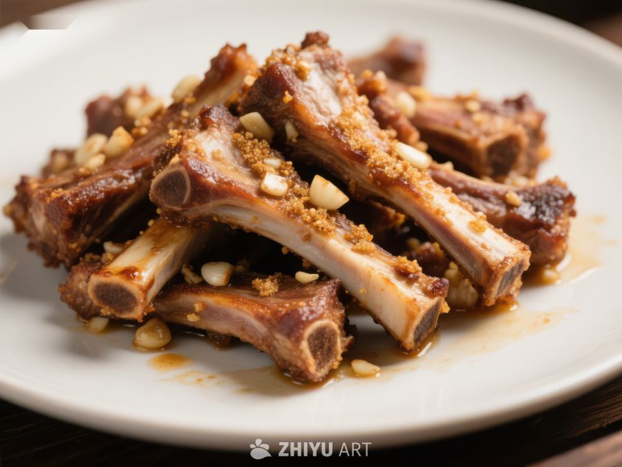 香酥排骨配蒜粒 1069