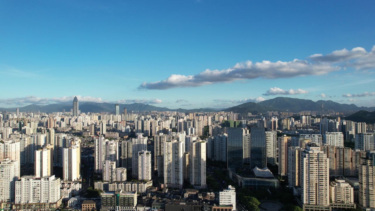 温州城市大景航拍
