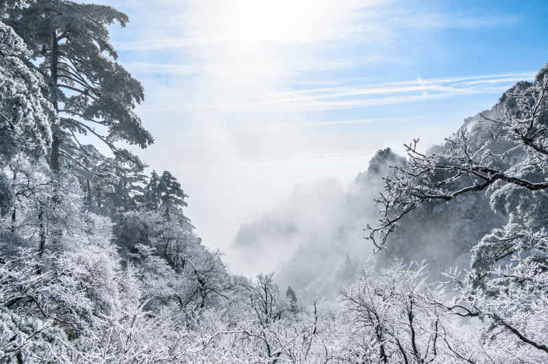 黄山雪景