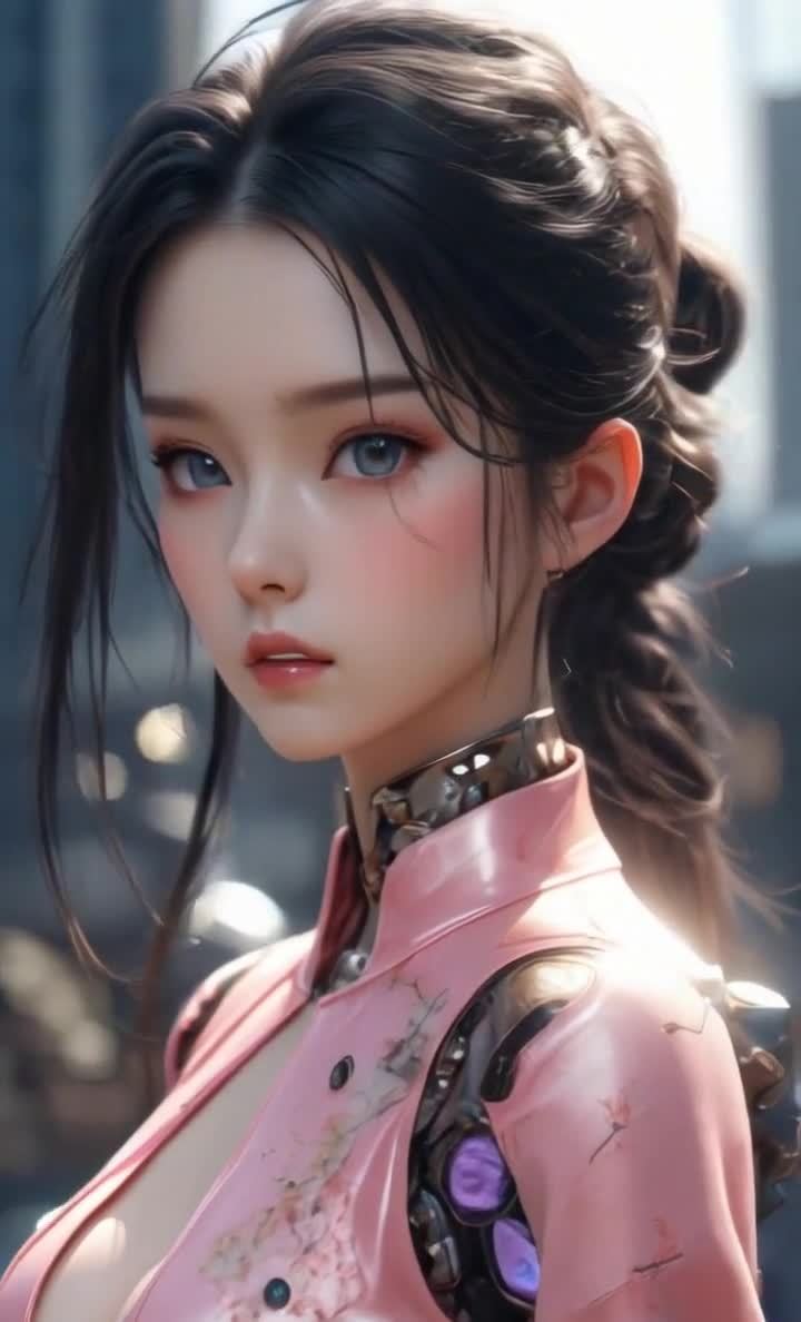 旗袍机械少女都市风貌