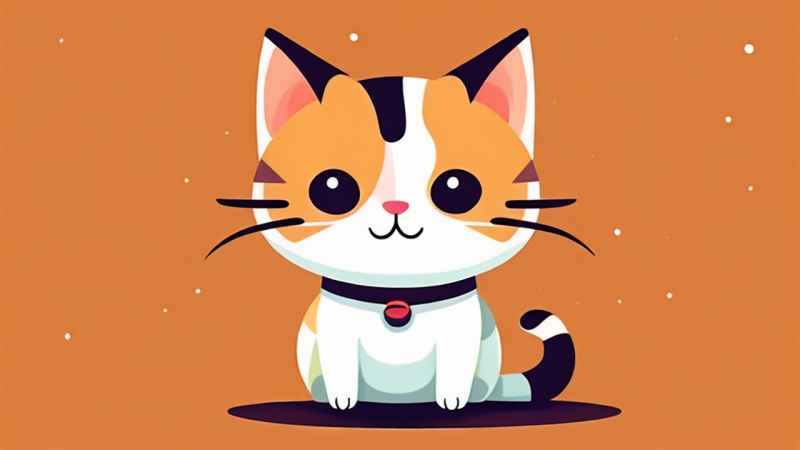 小花猫唯美插画 15