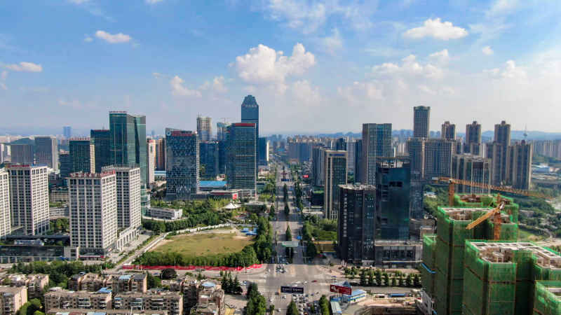 贵州贵阳城市建设航拍摄影图