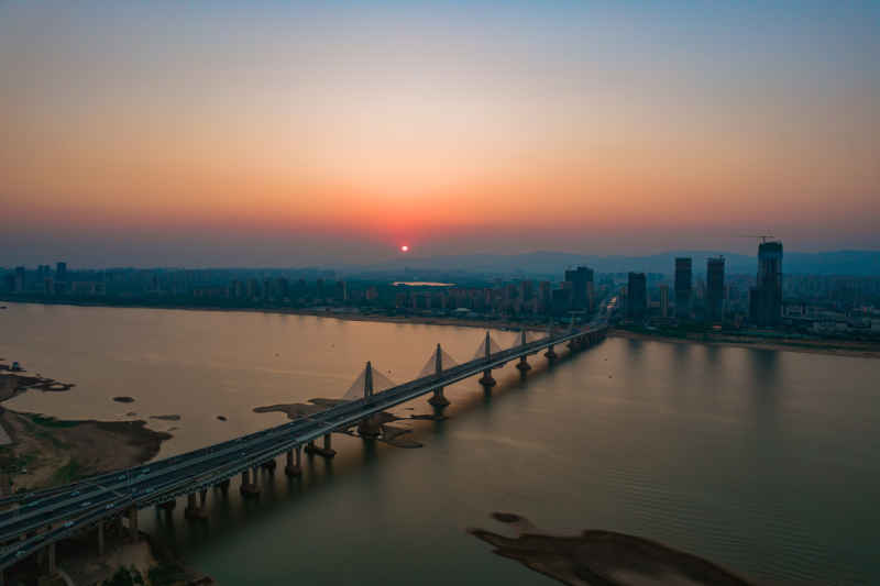 江西 南昌 日落 夕阳