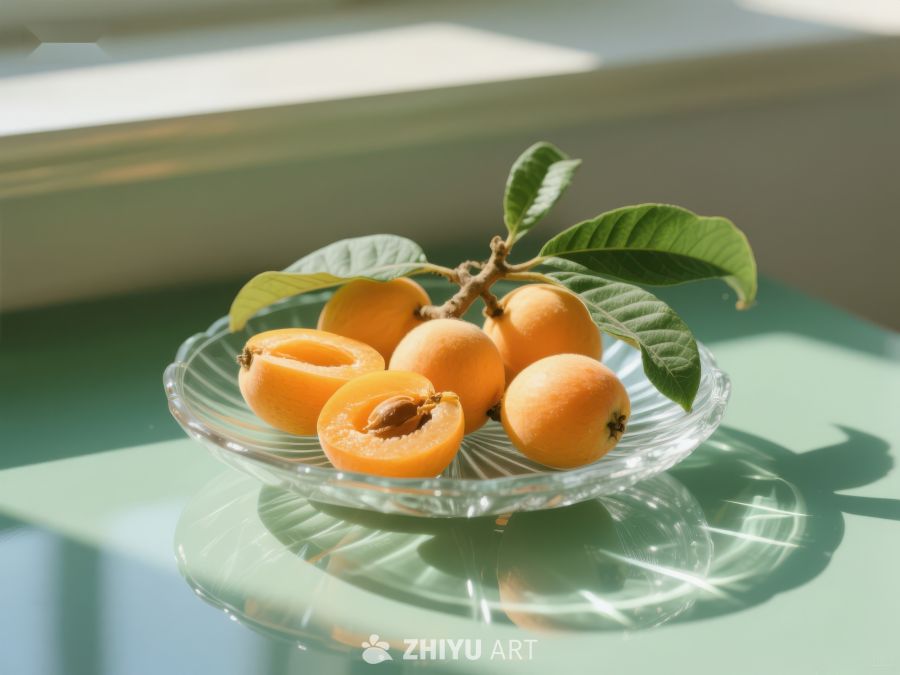 新鲜枇杷果盘静物摄影 705