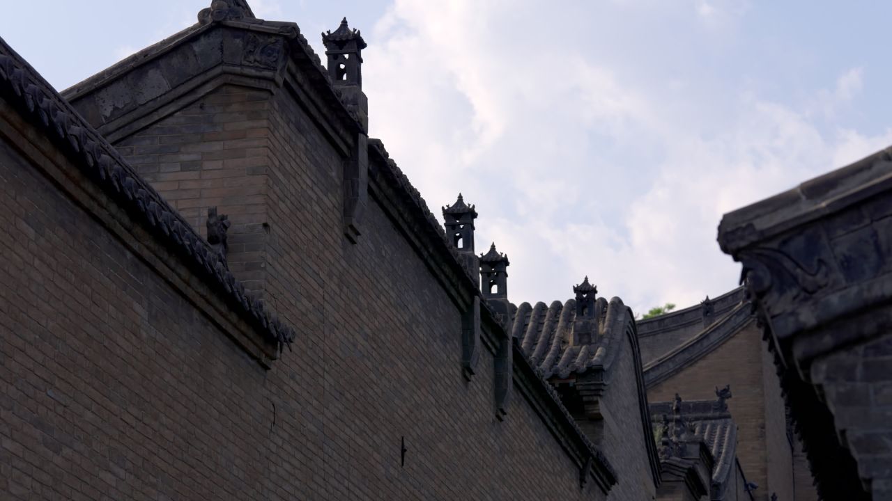 山西晋中灵石县王家大院建筑风光