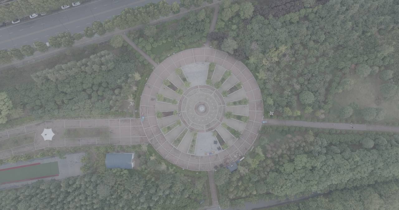 森林中的圆形建筑