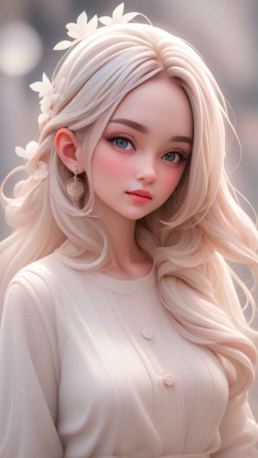 可爱粉色女孩