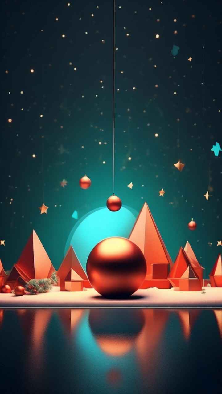 圣诞节插画背景图 19