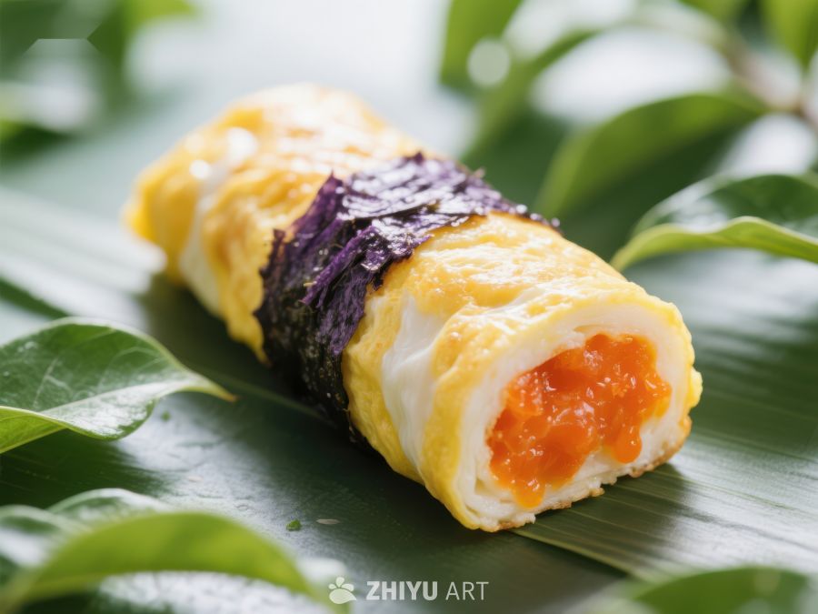 紫菜包裹的蛋卷寿司 301
