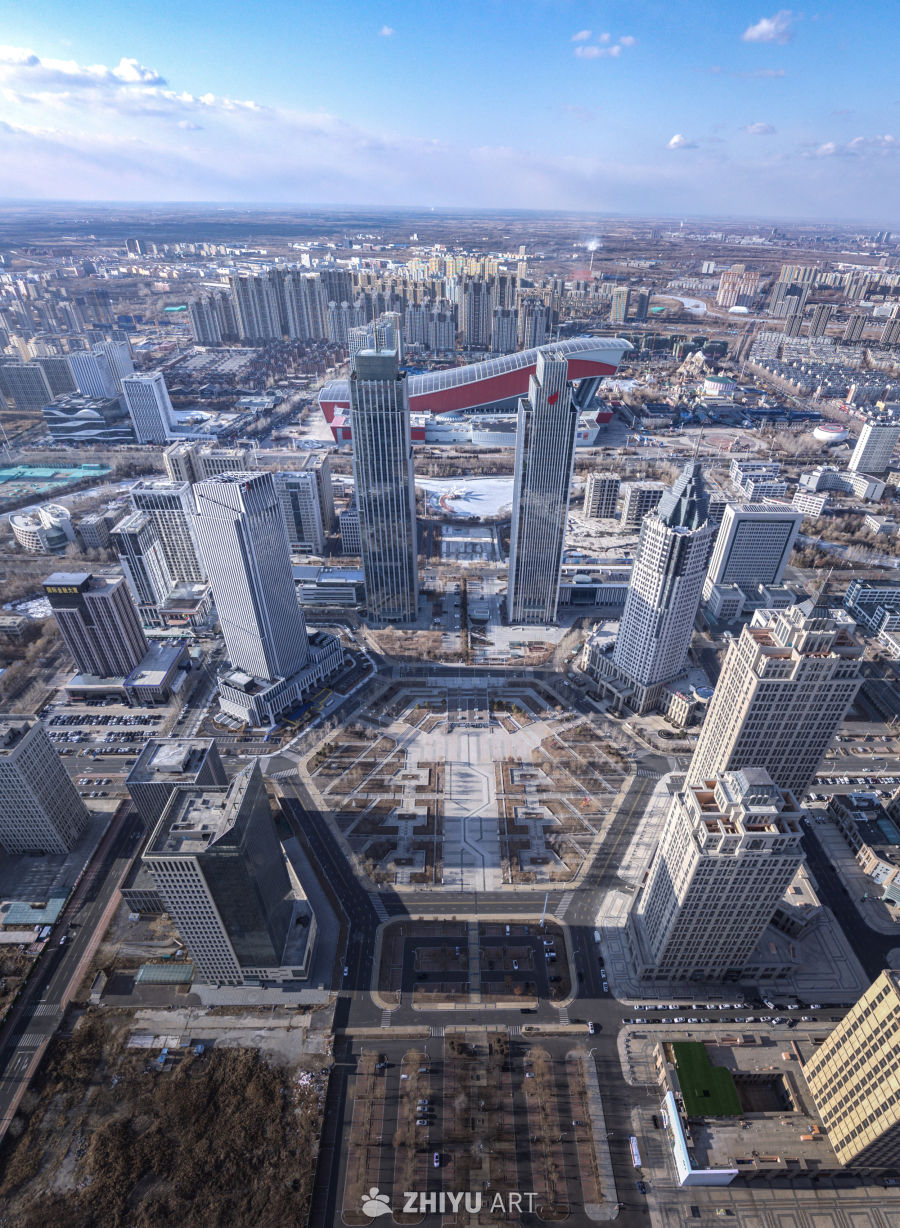 现代城市航拍景观