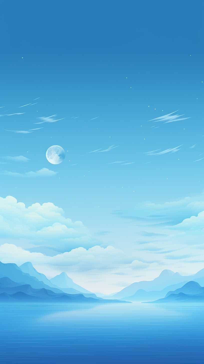 浅蓝色唯美背景