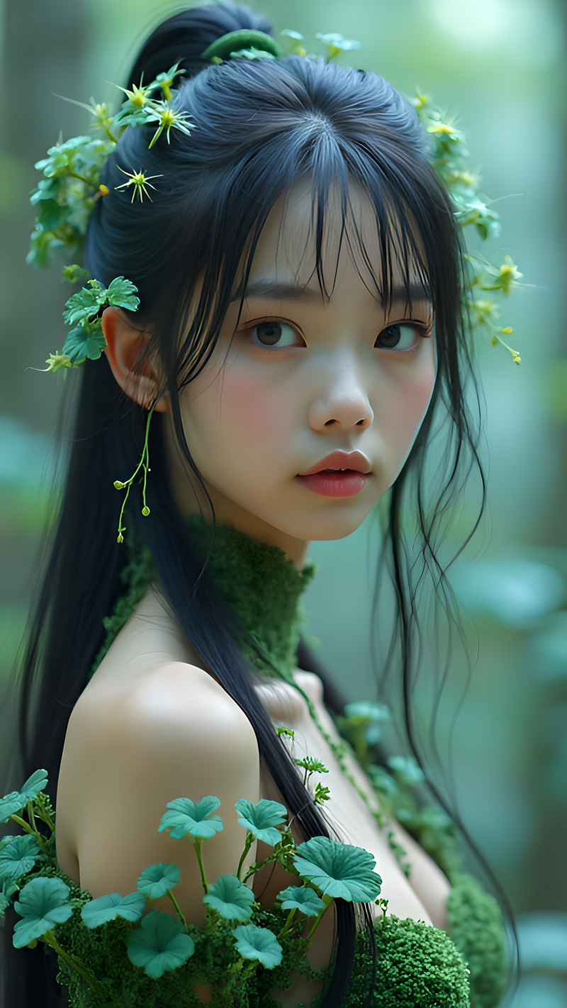 森林系列五颜六色古风艺术美女 67