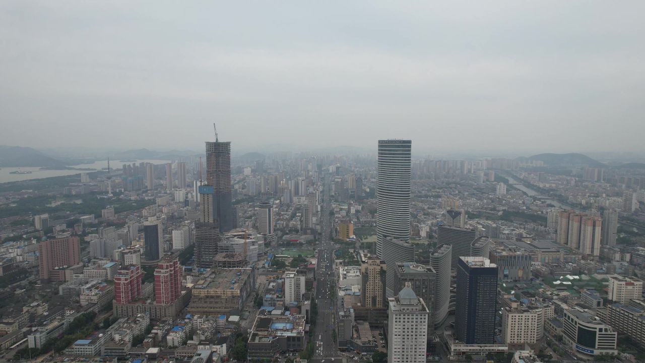 江苏徐州苏宁广场航拍
