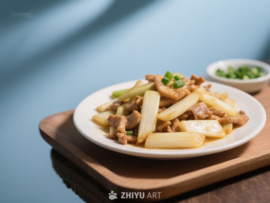 炒肉丝配笋片，清新美味 65