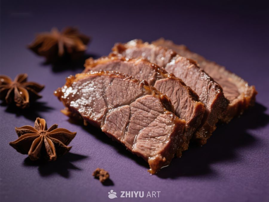 香料点缀的烤肉片 1653