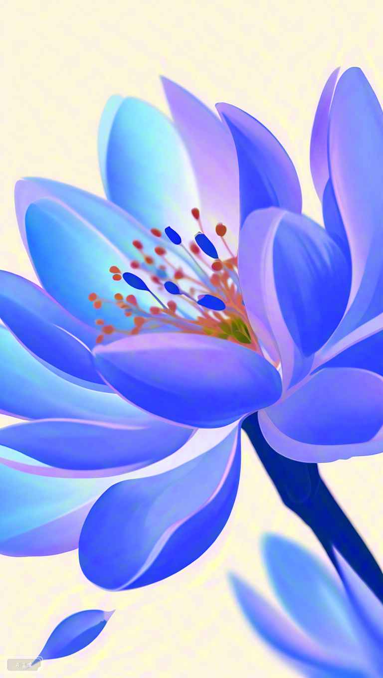 桂花蓝色花蕊花瓣 5