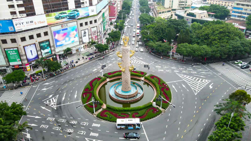 福建泉州城市风光航拍图 