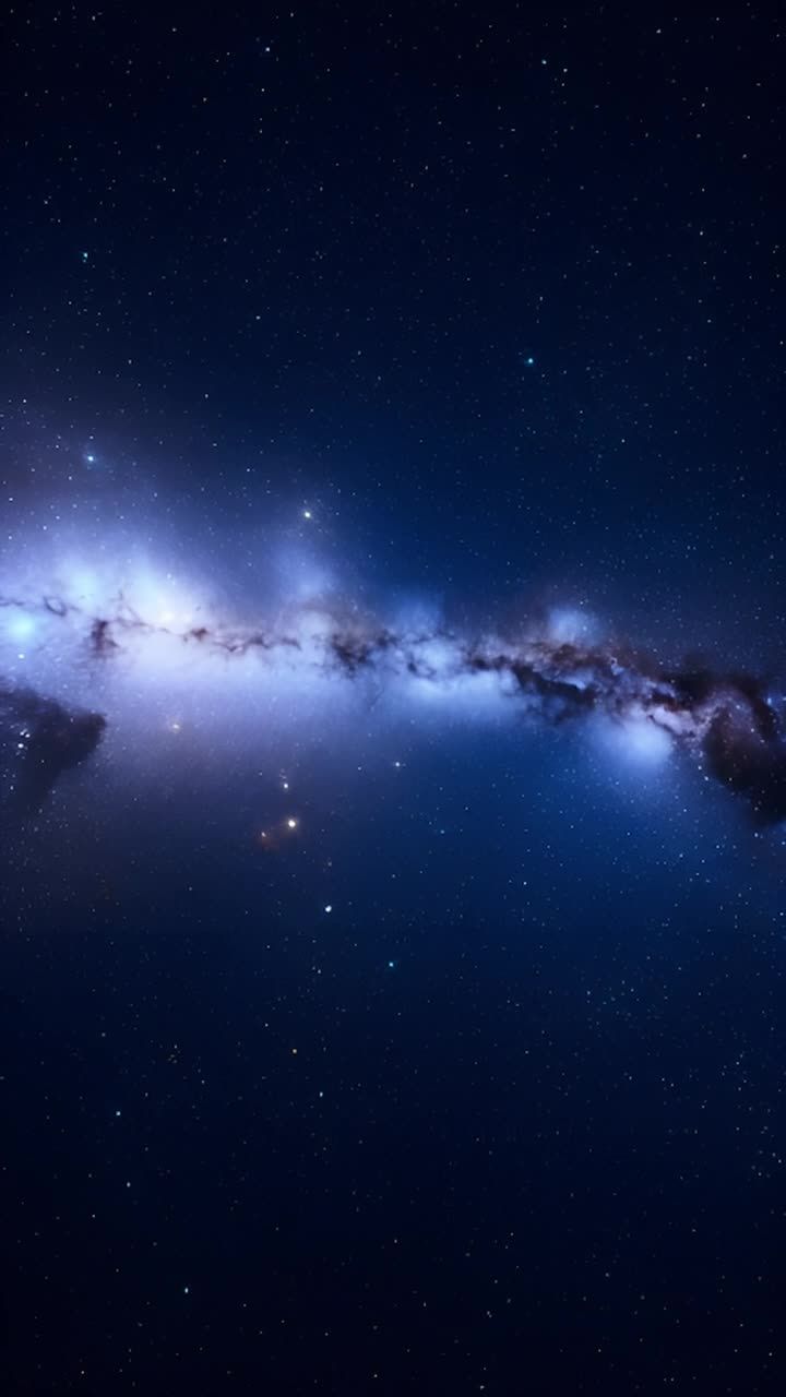 一个广阔的宇宙星空，满布着无数的星星，深邃的太空和