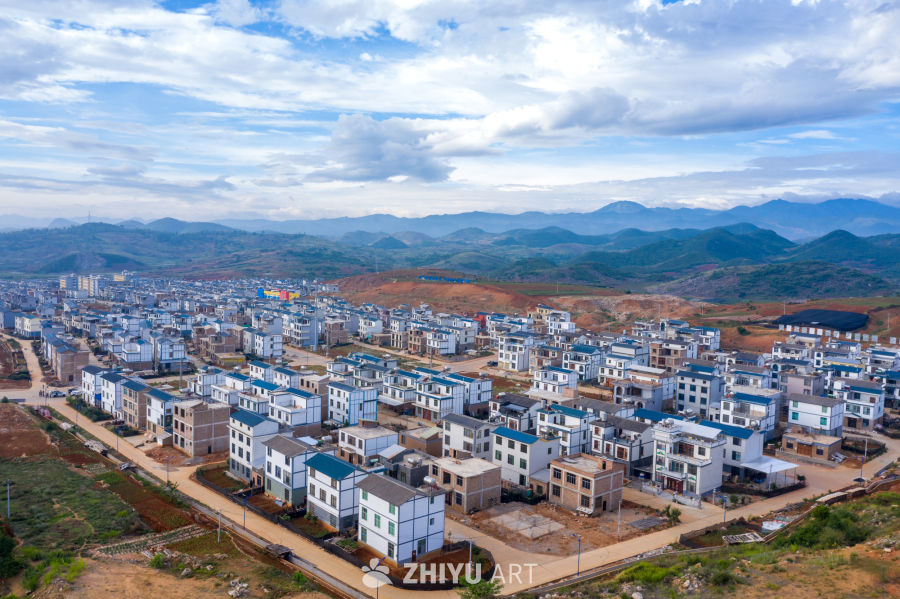 宁静的乡村建筑群