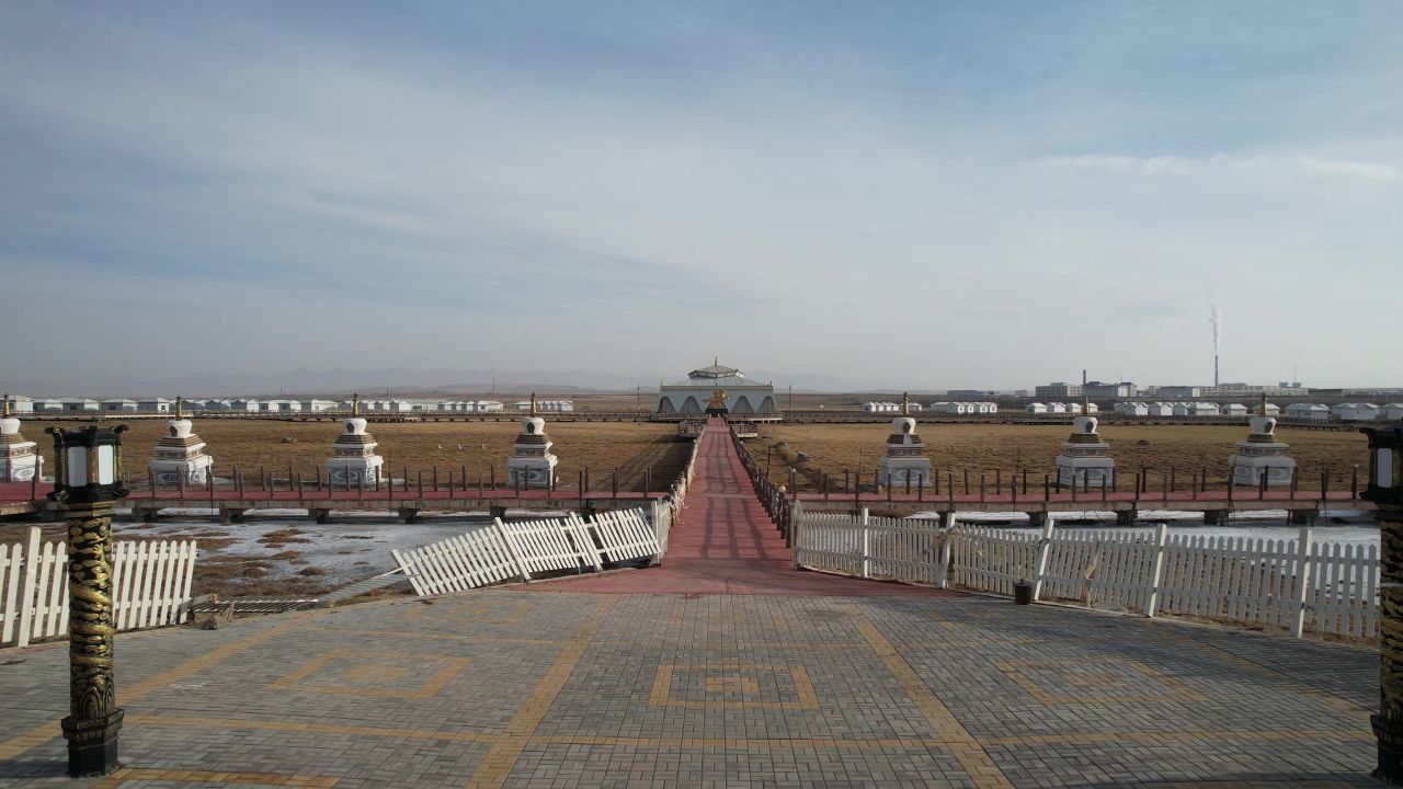 航拍金银滩牧场 1