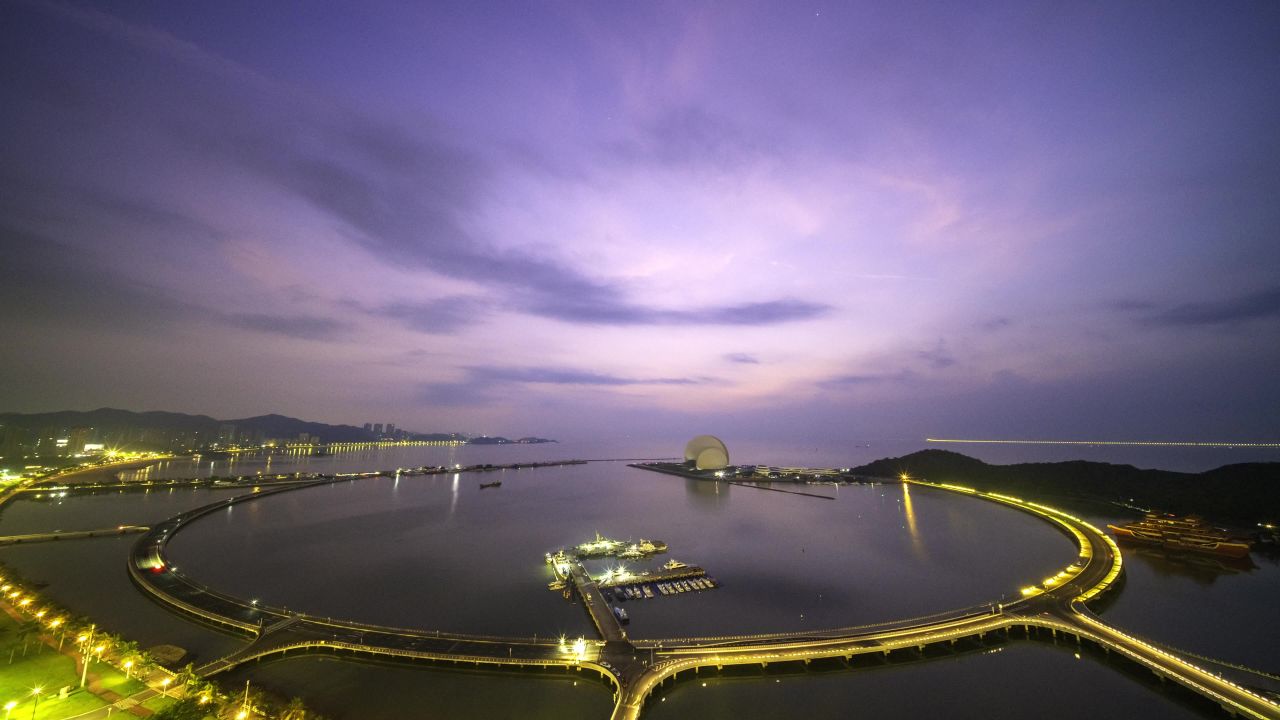 又见珠海日月贝建筑风光