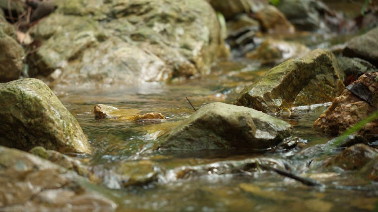 清澈山泉水温泉矿泉水小溪山涧 45