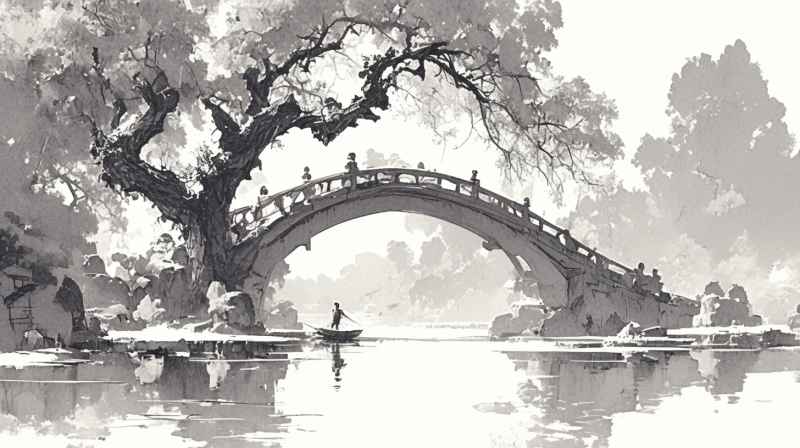 中国风水墨画水墨山水 5