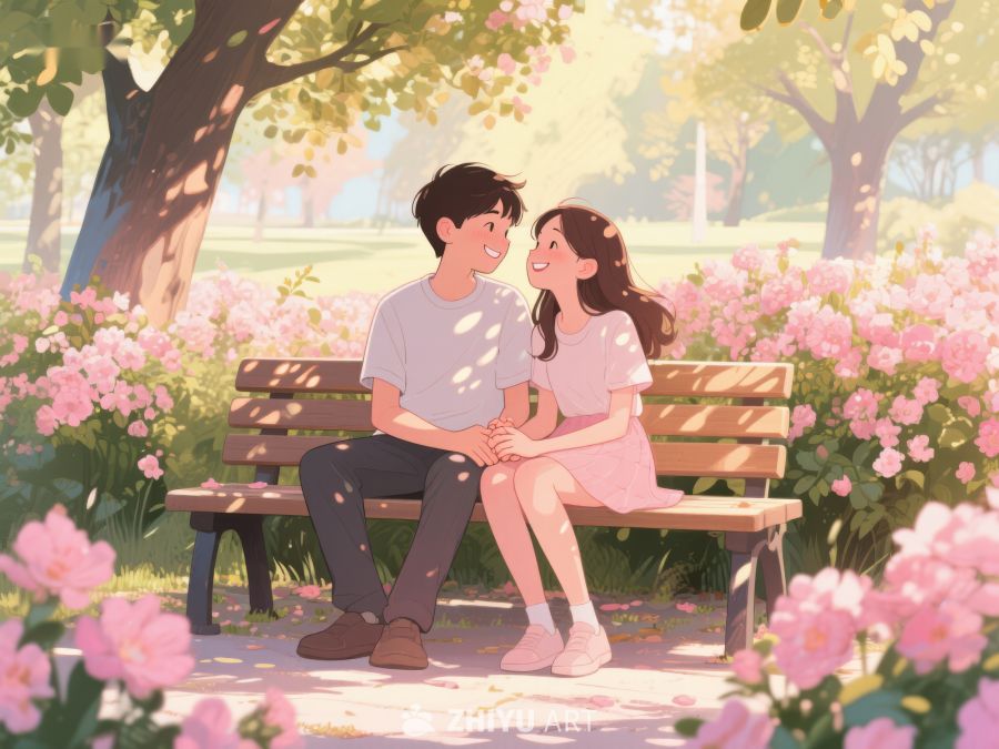 公园长椅上的甜蜜时光 204