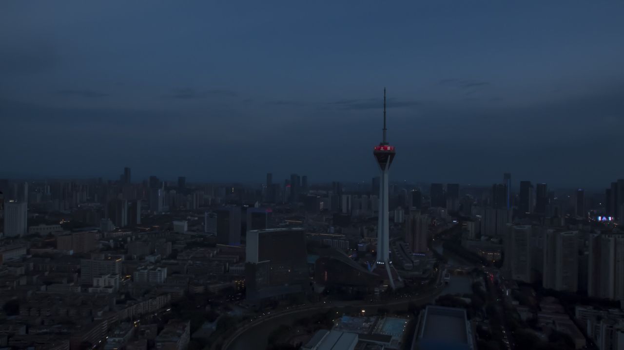 成都339电视塔夜景延时-1