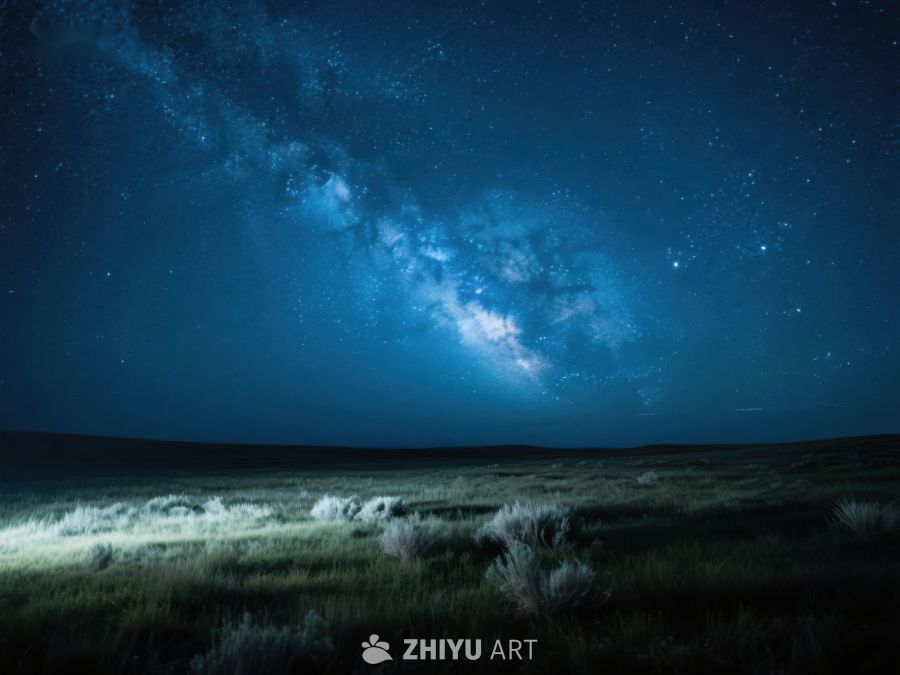 夜空下的草原银河 290