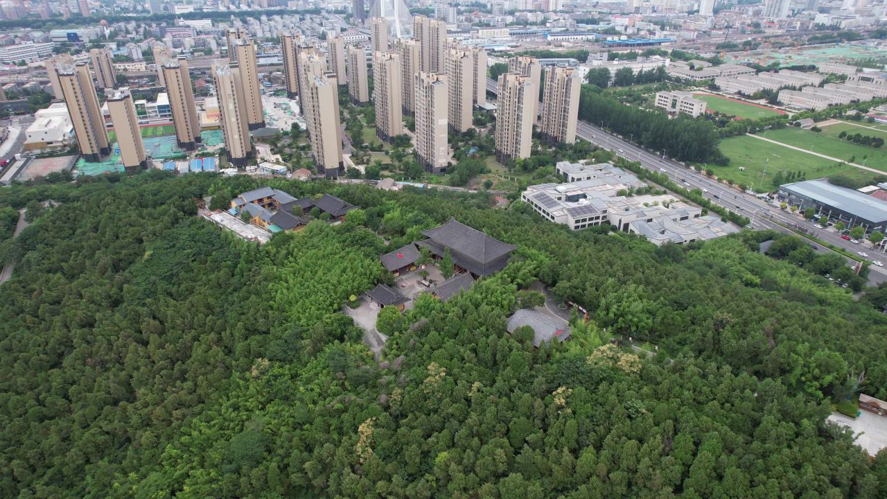 江苏徐州城市风光地标建筑航拍 