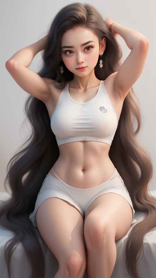 美女身材好看穿什么都好看
