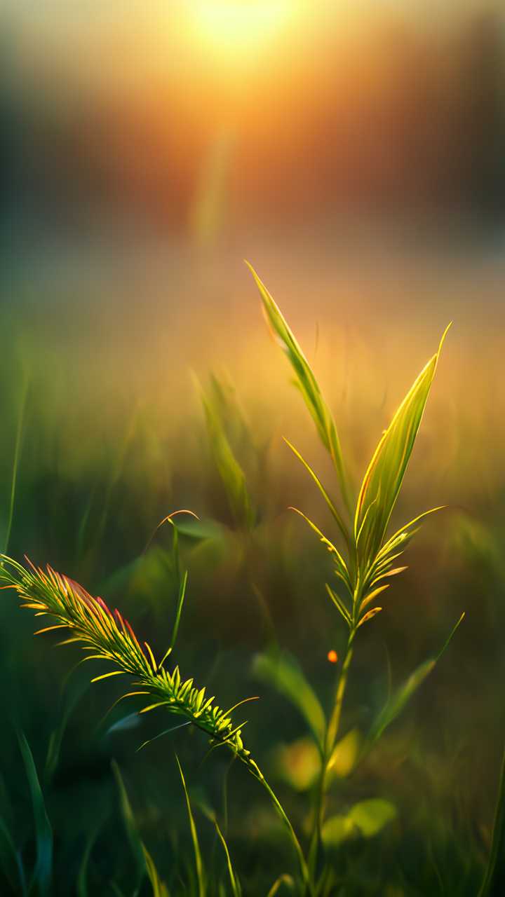 太阳下的小花小草