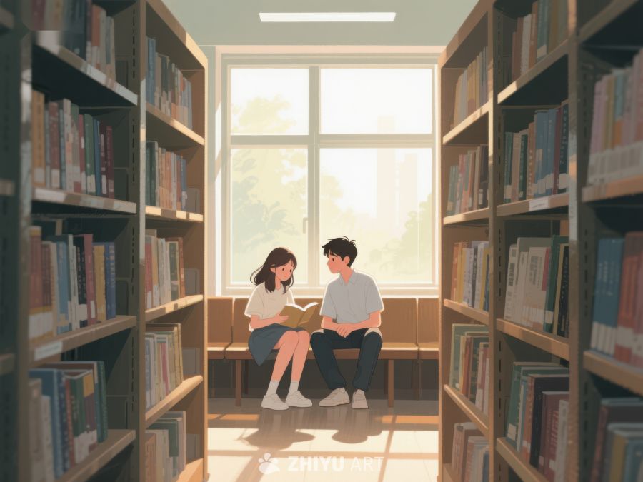 图书馆里的阅读时光 684