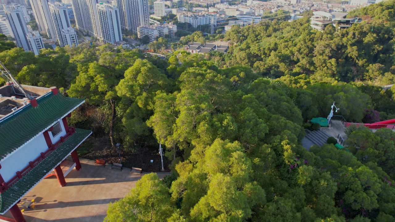 航拍福州金鸡山公园景观 6