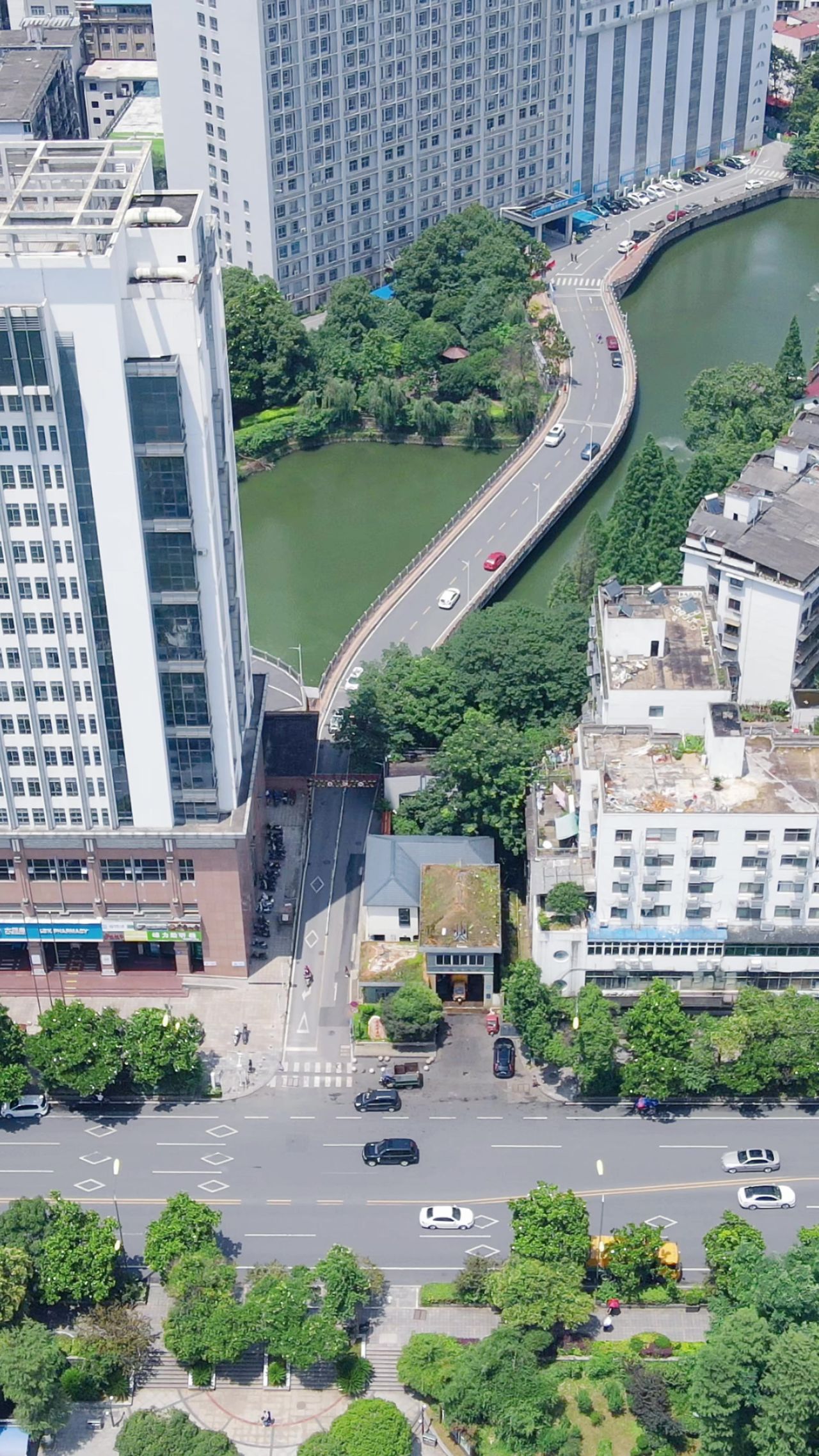 航拍江苏南京城市建设