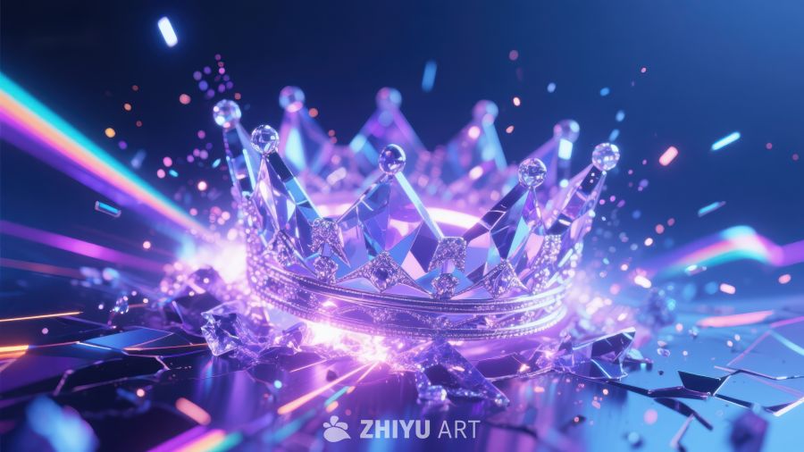 璀璨皇冠：光影交织的梦幻场景 49