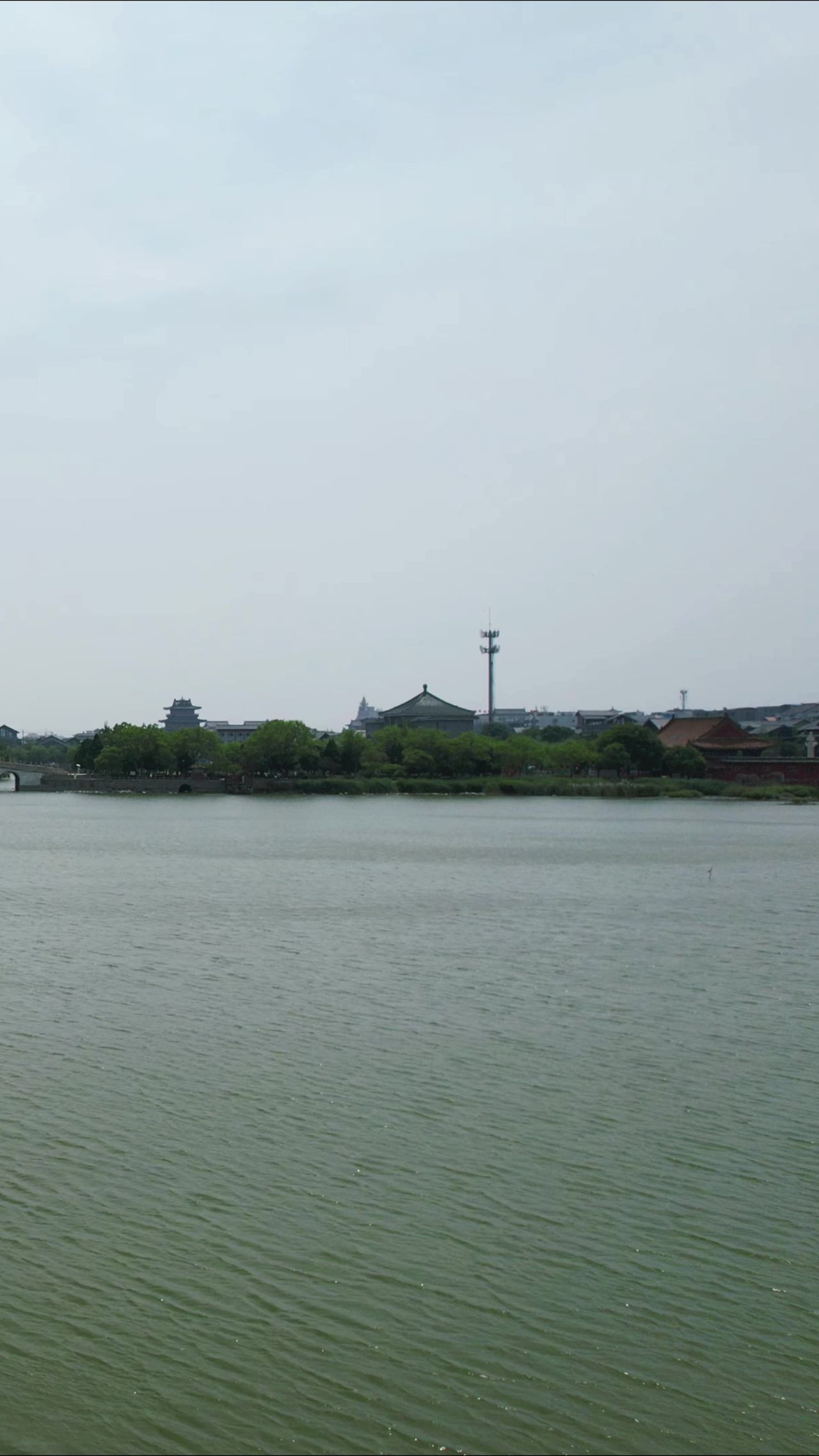 河南开封城市风光旅游景区航拍 