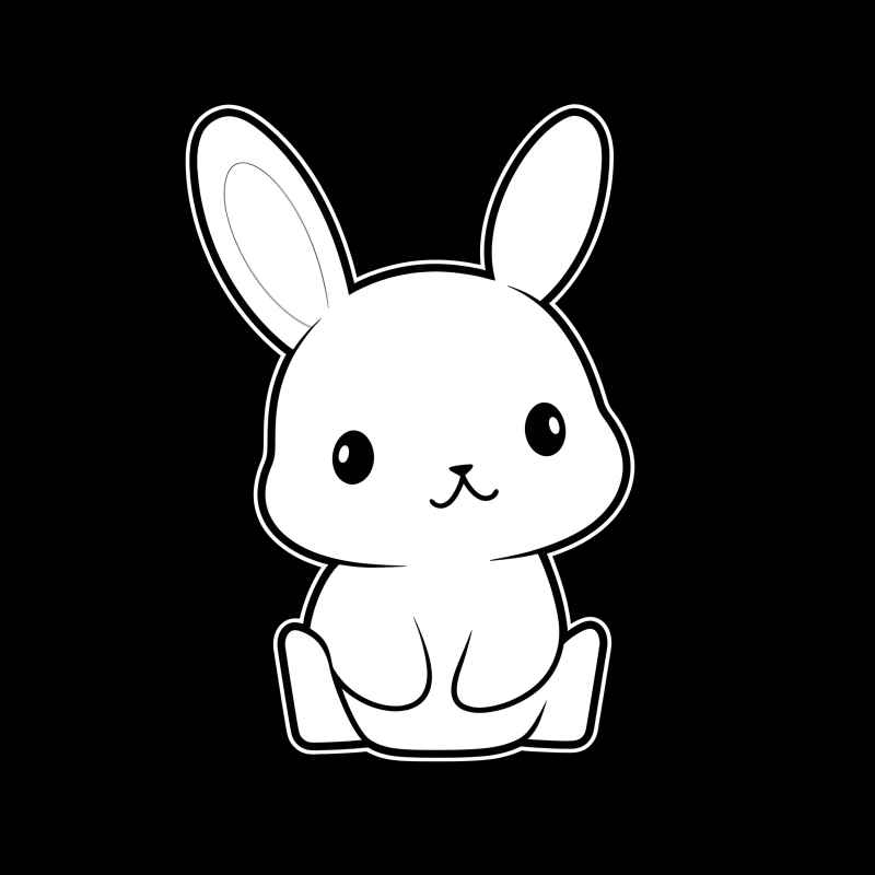 兔子贴纸素材 15