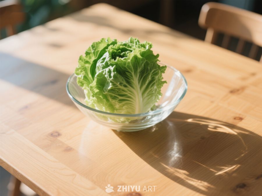 透明碗中的新鲜生菜 383