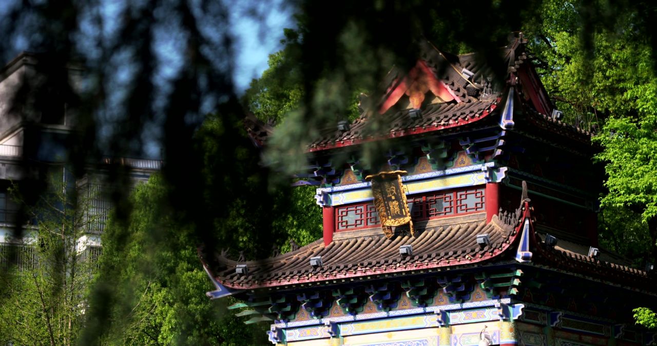 湖南长沙松柏寺古典建筑之美实拍视频