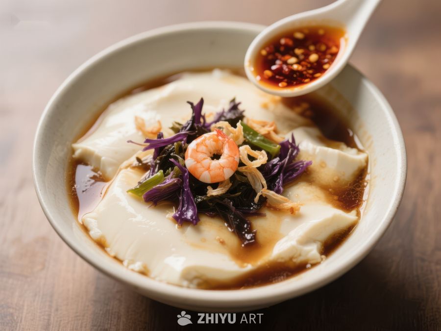 豆腐脑配虾仁紫菜 199
