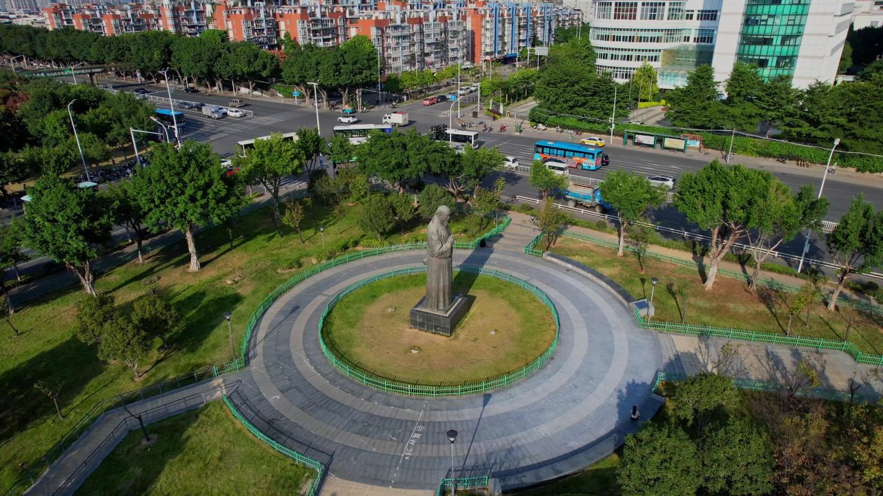 航拍福州林则徐广场 1