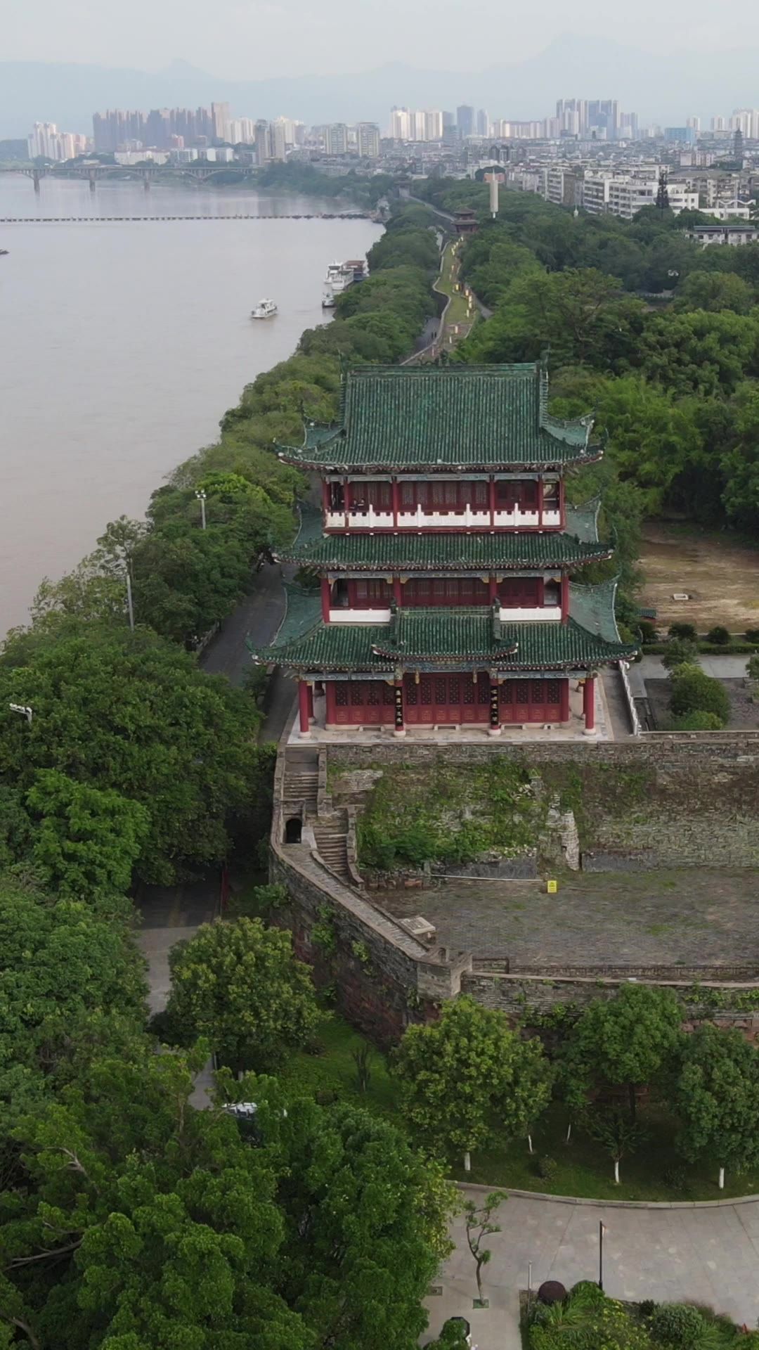  旅游景区赣州八镜台4A景区竖屏