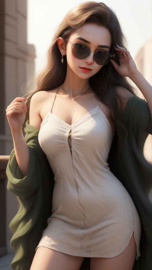 美女身材好看穿什么都好看