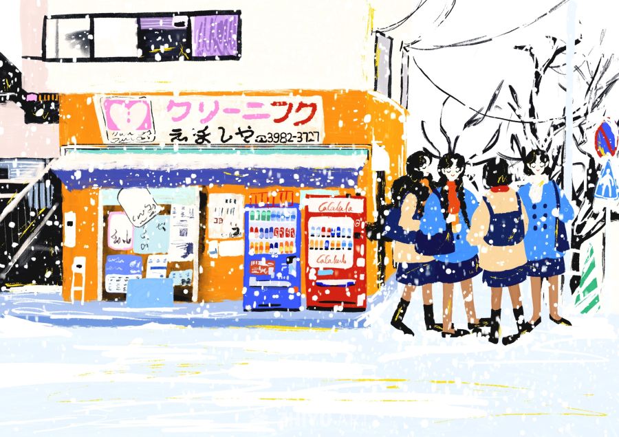 原创治愈插画作品素材四季节气节日自然 40